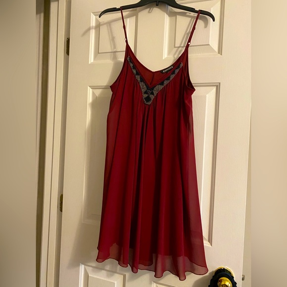 Little red dress - flowy - Picture 1 of 10